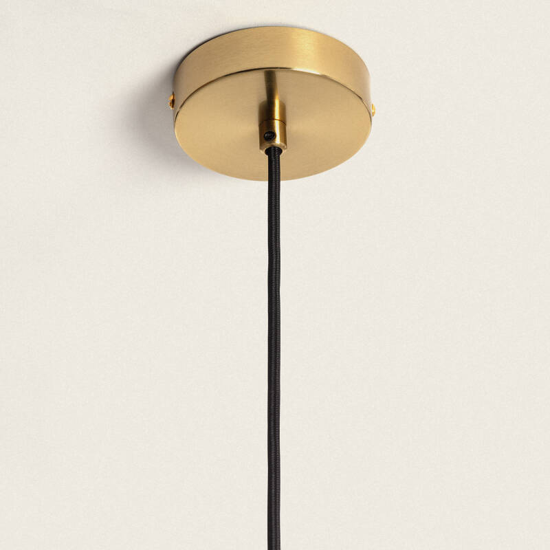 Product of Moonlight Brass Metal & Glass Pendant Lamp 