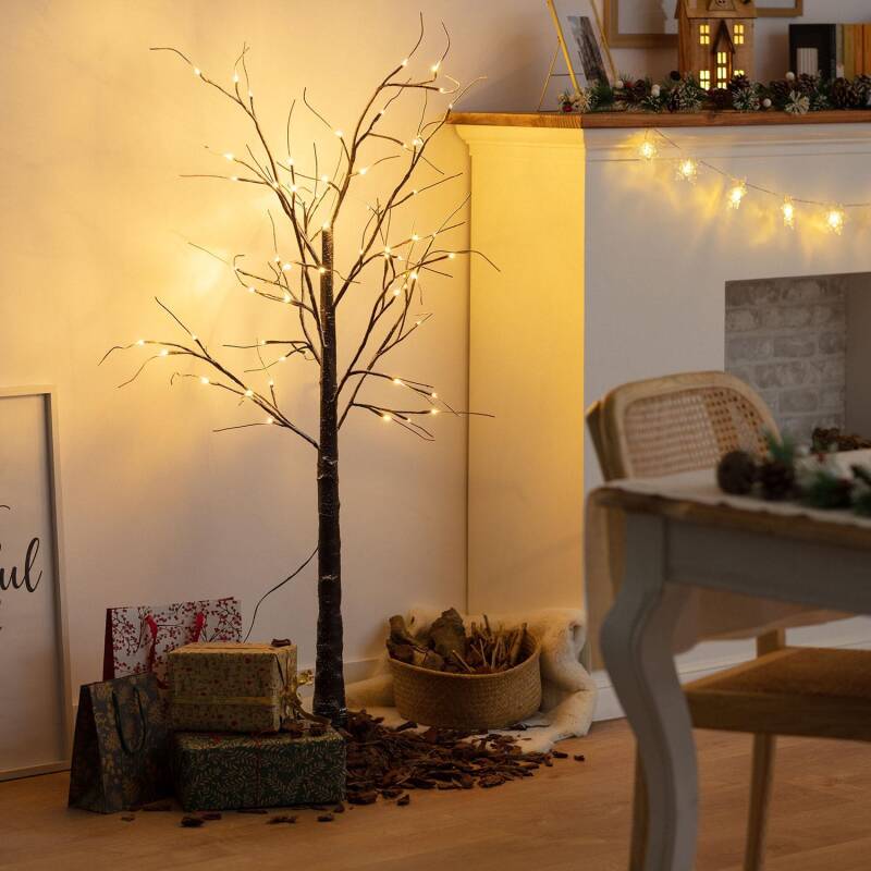 Prodotto da Albero di Natale 64 LED 150 cm Bianco Caldo