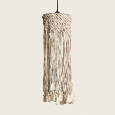 Product van Hanglamp van Katoen Macramé  Hupa