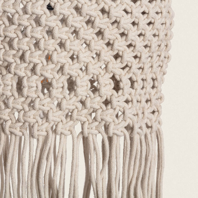 Producto de Macramé Hupa Fringed Cotton Pendant Lamp 