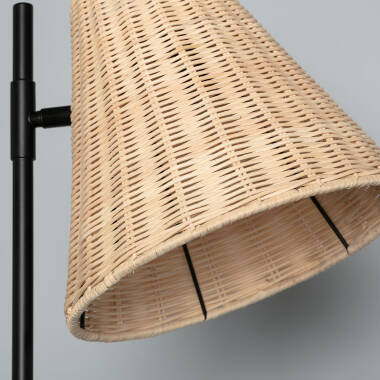 Product of Cesto Metal & Rattan Floor Lamp