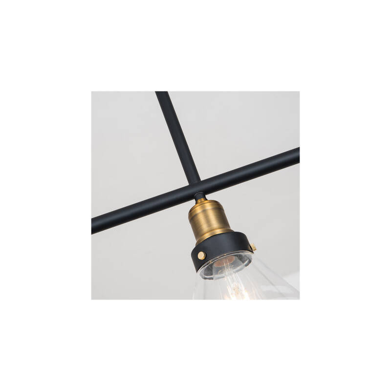 Produit de Edit Factory Glass 3 Light Bar Ceiling Pendant - Antique Brass