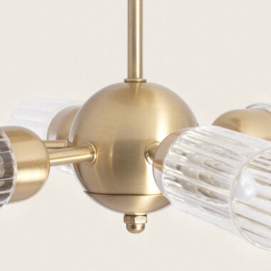 Product of Iraide 6 Spotlight Metal & Glass Ceiling Lamp 