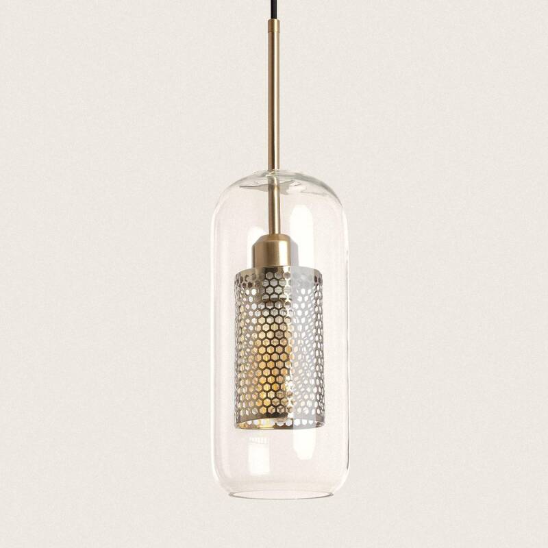 Product of Julieta Lungo Metal & Glass Pendant Lamp