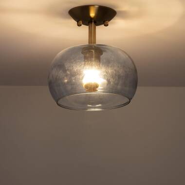 Product of Delacroix Metal and Glass Ceiling Lamp