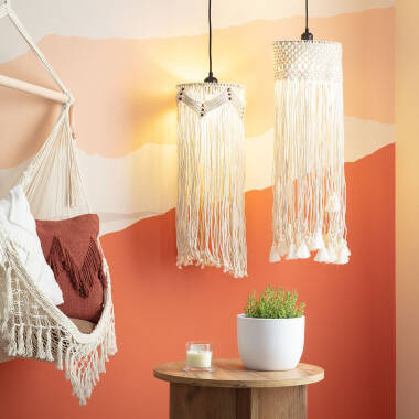 Produit de Suspension Macramé de Coton Nanti 