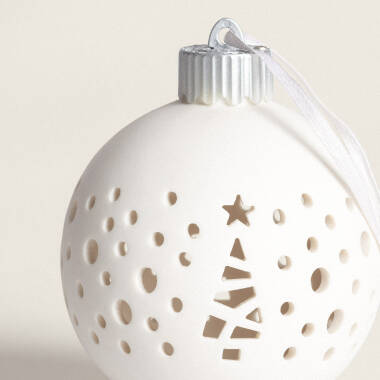 Product of Estella LED Porcelain Christmas Ball Battery Operated