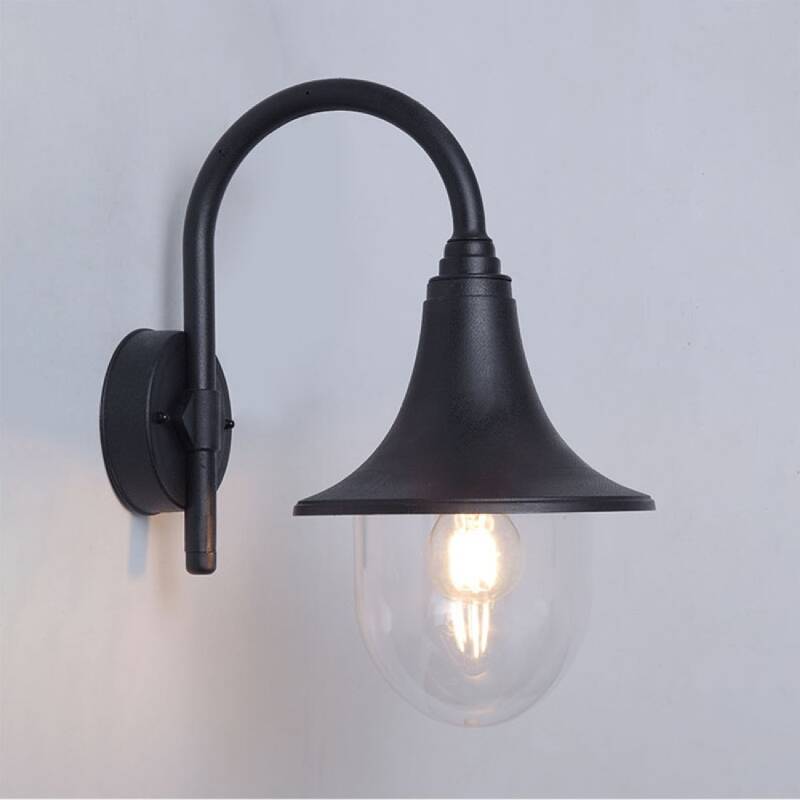 Product of Crook Outdoor Wall Lamp in Black 