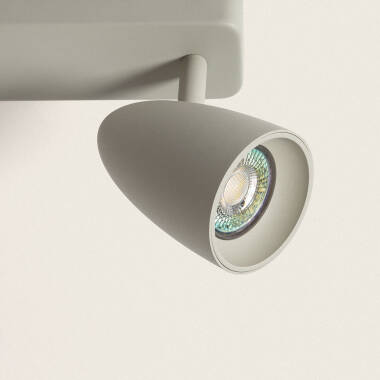 Product van Plafondlamp Aluminium Rechthoekig Adrien 3 Spots