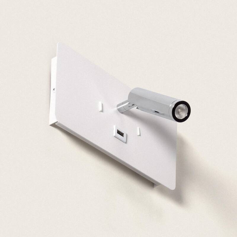 Product of Rossey 8W Metal LED Wall Lamp with USB Port 