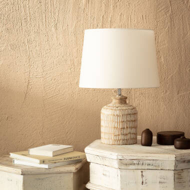 Product of Govesan Wooden Table Lamp ILUZZIA 