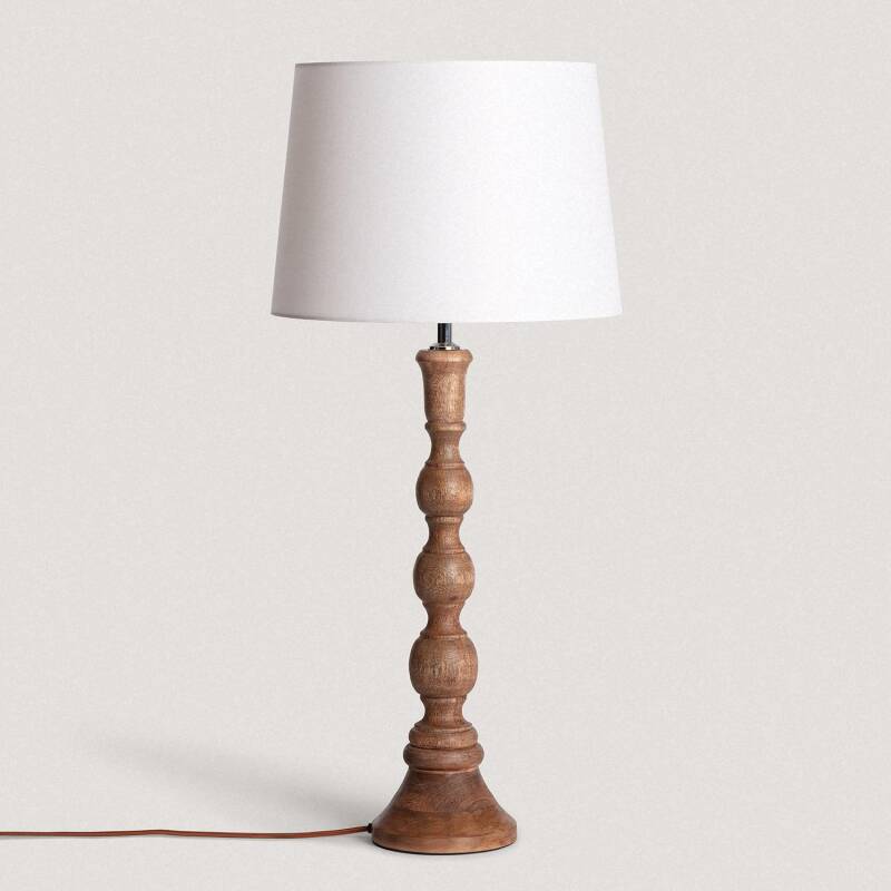 Product of Anand Wooden Table Lamp ILUZZIA 