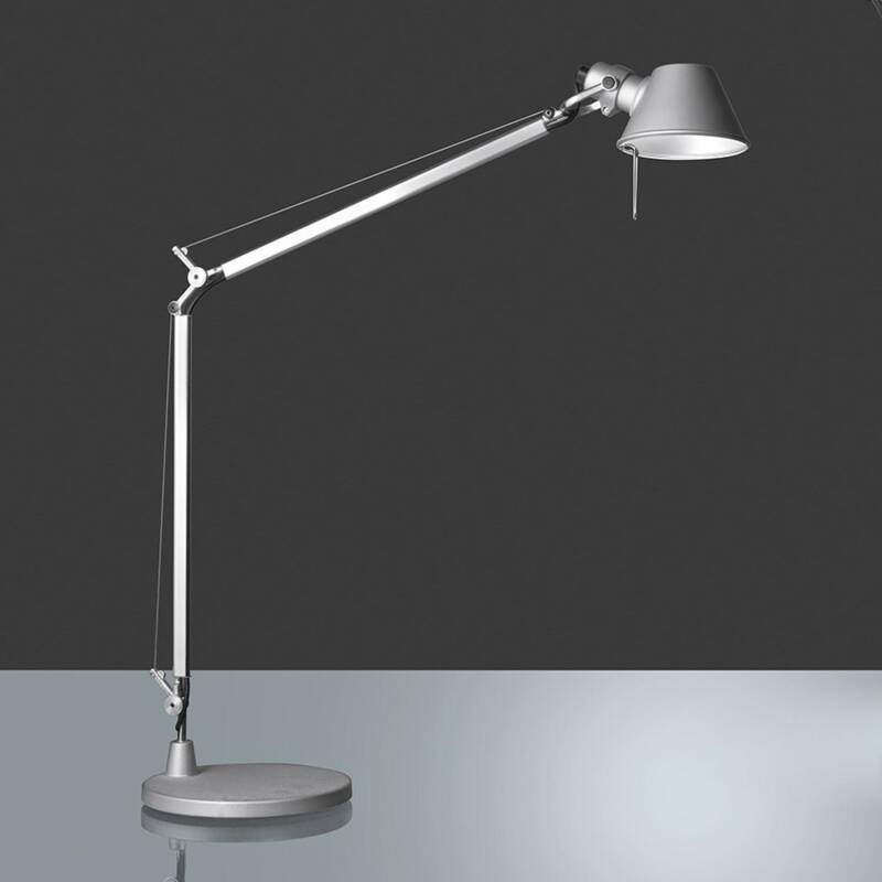 Produit de Lampe à Poser LED Tolomeo Midi Grise ARTEMIDE 