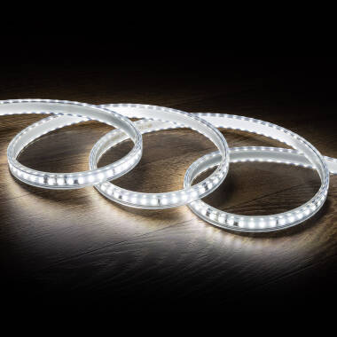 Taśma LED Regulowana 220V AC Solid 120 LED/m Biała Zimna IP65 na Wymiar Szerokość 14mm Cięcie co 10 cm