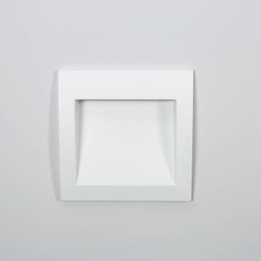 Product of 4W Natt Outdoor Square Recessed LED Wall Light in White