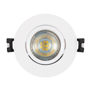 Product van De kantelbare cirkelvormige downlight ring voor LED GU10 / GU5.3 zaagmaat Ø 75 mm