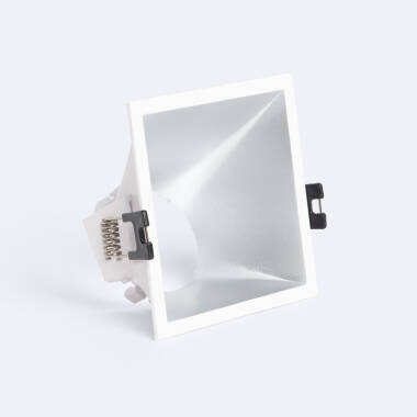 Obudowa Downlight Kwadratowa 45º Niski UGR do Żarówki LED GU10 / GU5.3 Wymiary 85x85mm