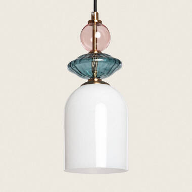 Bethia Metal & Glass Pendant Lamp