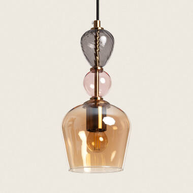 Cailin Metal & Glass Pendant Lamp