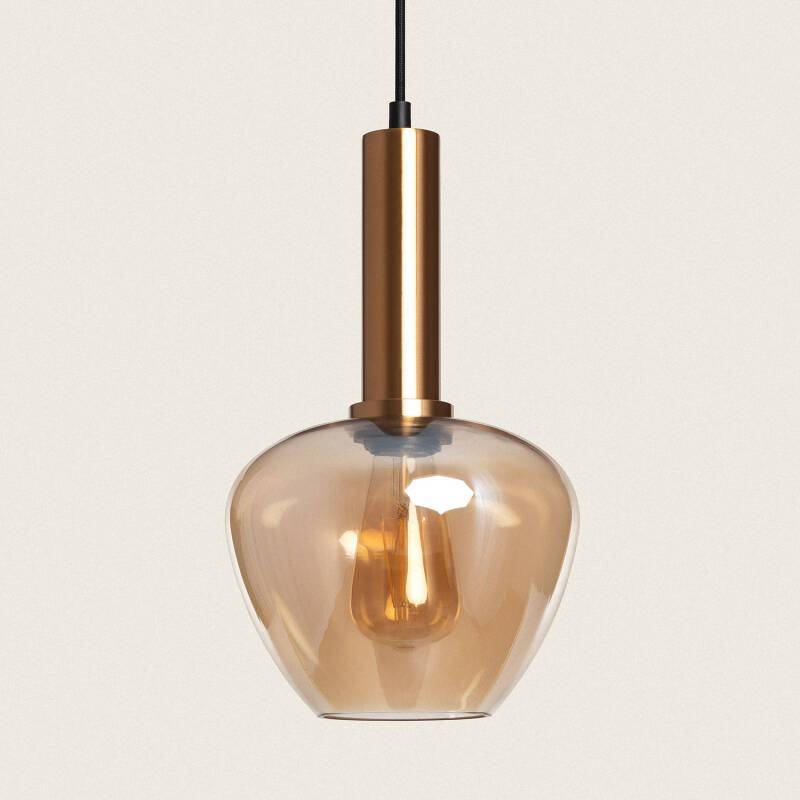 Product van Hanglamp Metaal en Glas Daira