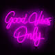 Product of Neon LED "Good Vibes Only" Sign