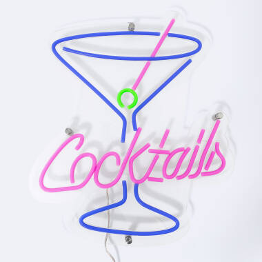 LED-Neonschild Cocktails