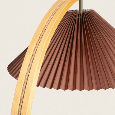 Product van Staande Lamp van Hout Luanda