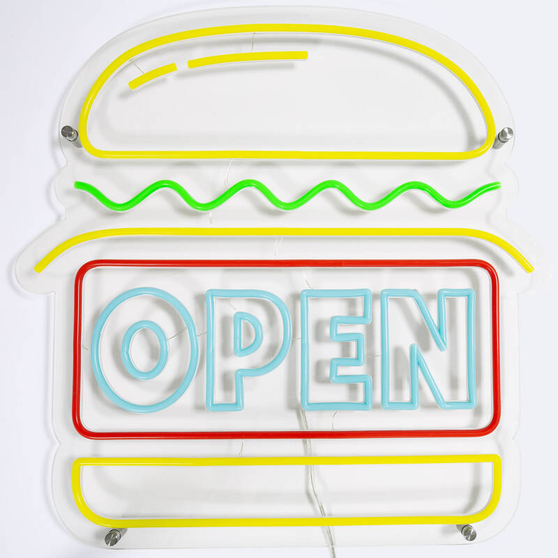 Produkt von LED-Neonschild Open Burger