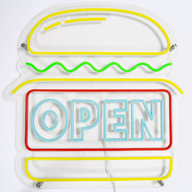 Neon LED "Open" Sign