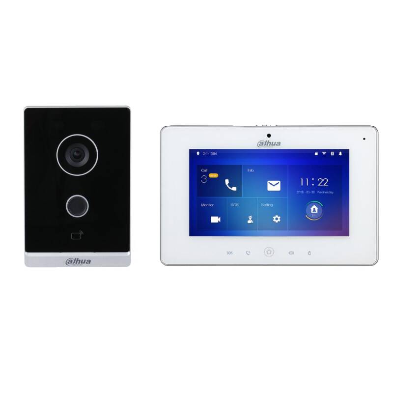 Produit de kit Visiophone Automatique IP 1 Logement avec Panneau et Moniteur DAHUA Villa DHI-KTW01