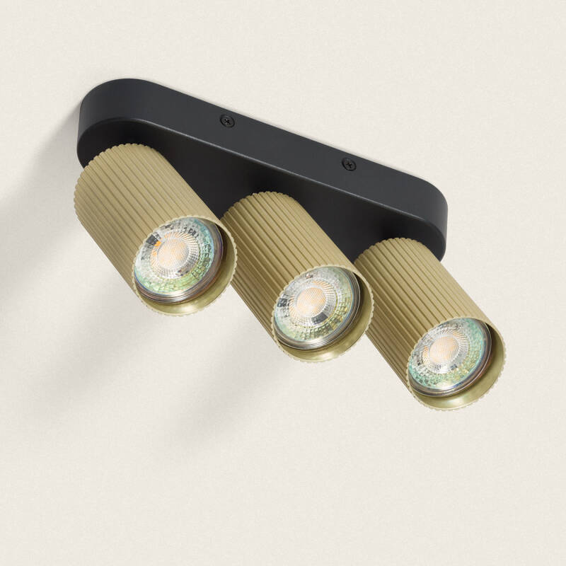 Product van Plafondlamp Aluminium Aritz 3 Spots