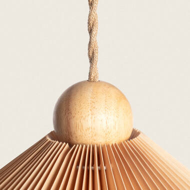 Produit de Suspension Bois et Tissu Luanda