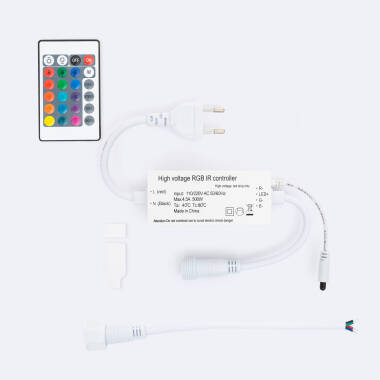 Produkt von Controller LED-Schlauch Rund 220V AC 36 LED/m RGB IP65 Schnitt jede 100 cm