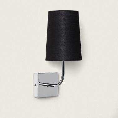 Wandlamp Metaal Silver-Wollen Conne