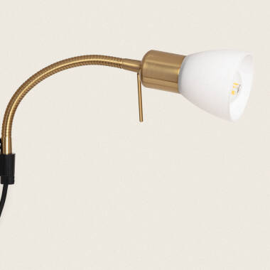 Product van Staande Lamp Metaal en Glas met leeslamp Ussel