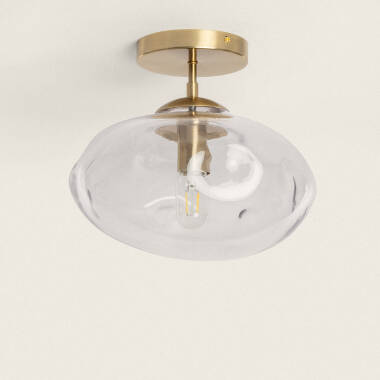 Halych Metal & Glass Ceiling Lamp