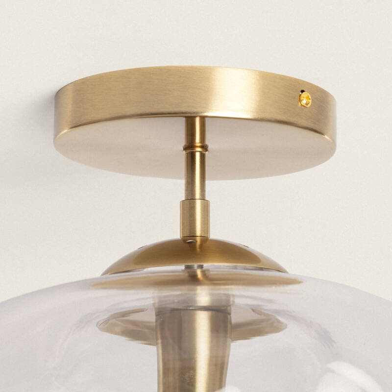 Product van Plafondlamp Metaal en Glas Halych