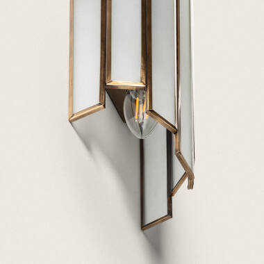 Product of Bredos Metal & Glass Wall Lamp 