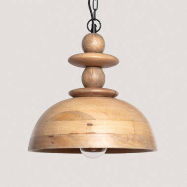 Lampada a Sospensione Legno Solstice ILUZZIA