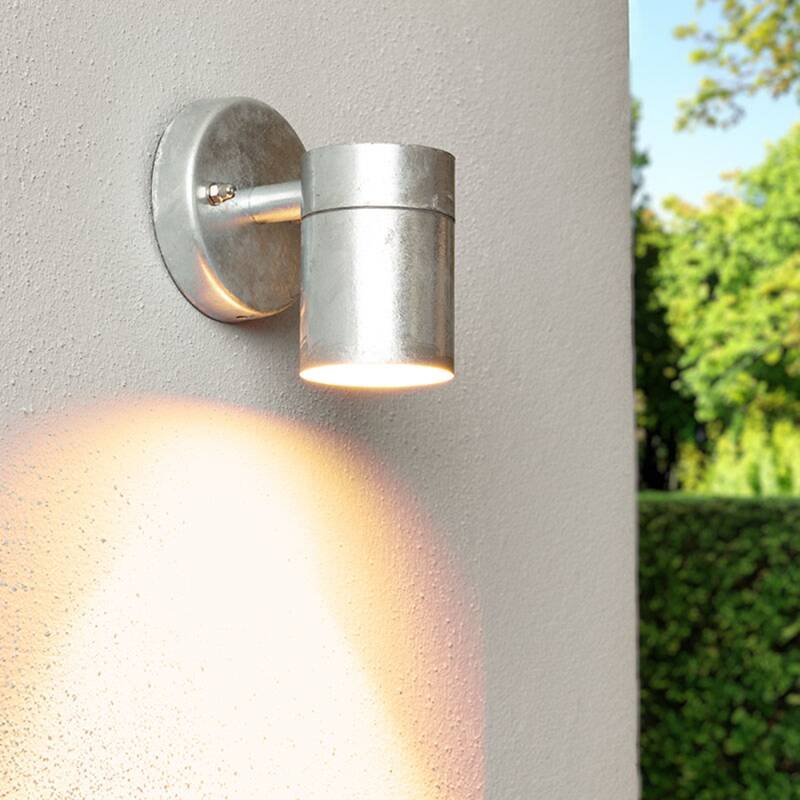 Product of Coastal Viking Polished Steel Outdoor Wall Lamp 