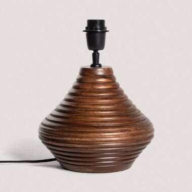 Base Lampe à Poser en Bois Akriti ILUZZIA