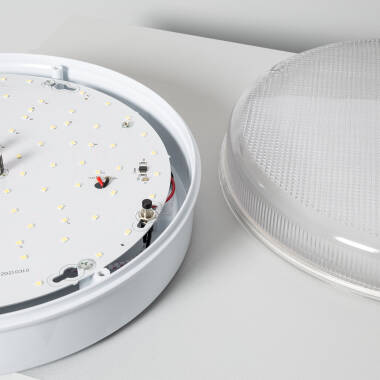 Prodotto da Plafoniera LED 24W Circolare per Esterni Ø285mm IP65 con Luce di Emergenza Non Permanente Hublot 