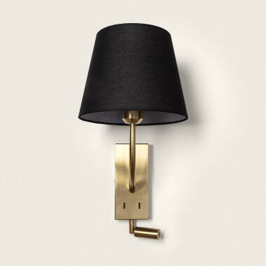 Prodotto da Lampada da Parete con Luce di Lettura 2.5W Metallo Gold-Teylo Conne