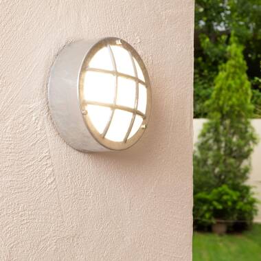 Product of Coastal Fjord Outdoor Stainless Steel Round Wall Lamp Ø200 mm