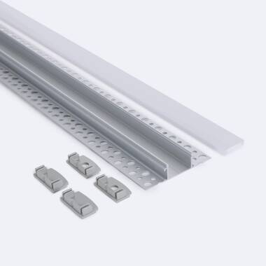 Product of 2m Plasterboard Recessed Aluminium Profile for LED Strips up to 20mm 