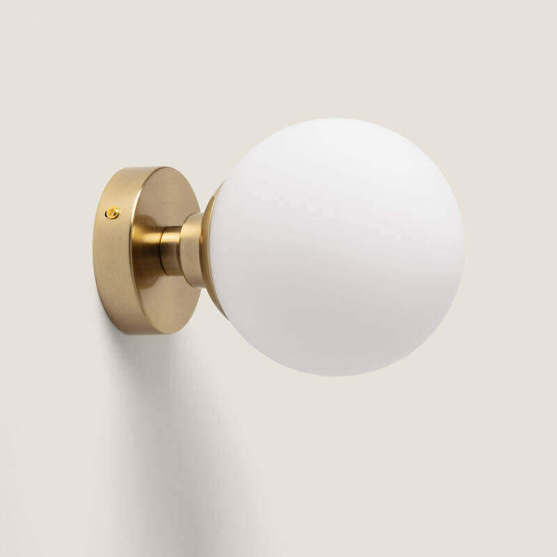 Prodotto da Lampada da Soffitto Metallo e Vetro Moonlight Brass 1 Faretto