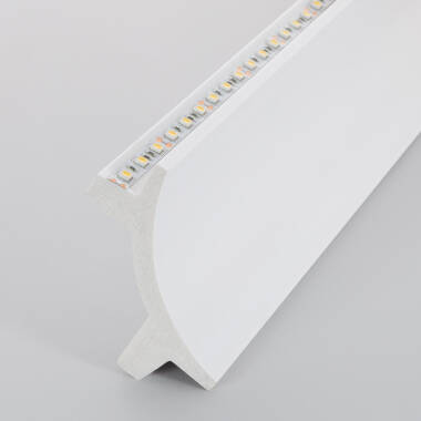 Sockelleiste für 2 LED-Streifen 2m Bogen Design