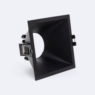 Square Low UGR Downlight Ring for GU10 LED Bulbs with 85x85mm Cut Out