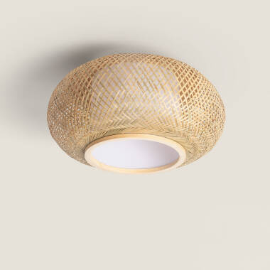 Product Plafondlamp  bamboe Rond Ø400 mm Denia