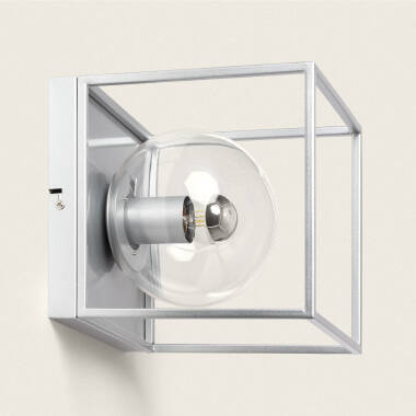 Tabuk Metal & Glass Outdoor Wall Lamp